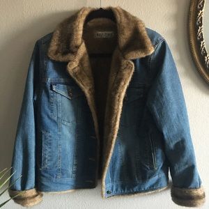 Marvin Richards Fur Lined Denim Jacket
